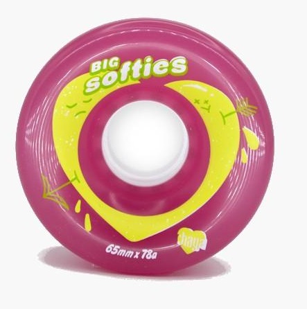 Chaya Big Softies Wheels - Clear Pink (4 wheels)