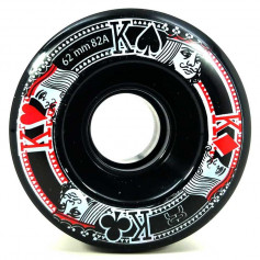 FR ROLLER WHEELS STREET KINGS BLACK 62mm (4 UNITS) 82A