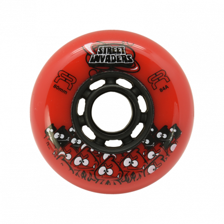 FR STREET INVADER WHEELS RED (4 UNITS) 84A