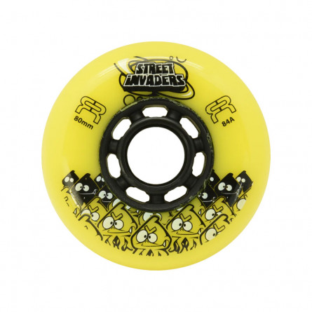 FR STREET INVADER WHEELS YELLOW 80mm (4 UNITS) 84A