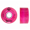 LUMINOUS LED ROLLER WHEELS GLITTER PINK 62MM (4 UNITS)
