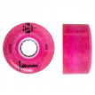 LUMINOUS LED ROLLER WHEELS GLITTER PINK 62MM (4 UNITS)