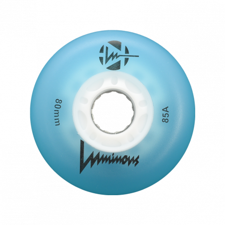 LUMINOUS - LED INLINE WHEELS BLUE 85A - 76MM / 80MM (4 UNITS)