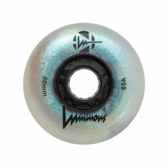 LUMINOUS - LED INLINE WHEELS BLACK PEARL 85A - 80MM (4 UNITS)