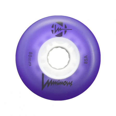 LUMINOUS - LED INLINE WHEELS PURPLE 85A - 80MM (4 UNITS)
