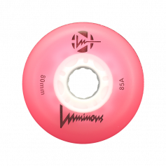 LUMINOUS LED WHEELS PINK 80MM (4 UNITS)