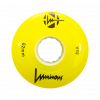LUMINOUS LED ROLLER WHEELS YELLOW 62MM (4 UNITS)