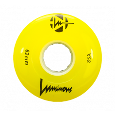 LUMINOUS - LED ROLLER WHEELS YELLOW 85A - 62MM (4 UNITS)