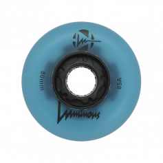 LUMINOUS - LED INLINE WHEELS Blue Glow 85A - 80MM (4 UNITS)