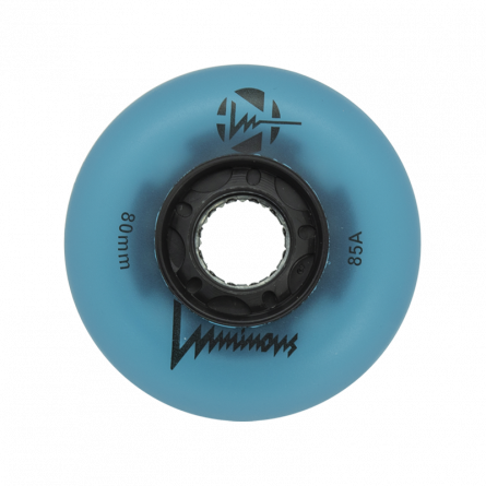 LUMINOUS - LED INLINE WHEELS Blue Glow 85A - 80MM (4 UNITS)