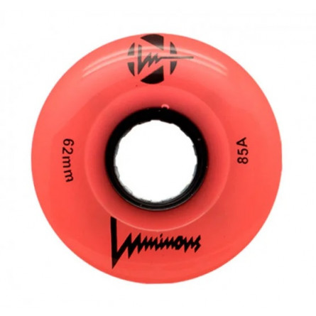 LUMINOUS - LED ROLLER WHEELS Coral Glow 85A - 62MM (4 UNITS)