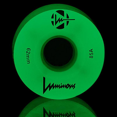 LUMINOUS - LED ROLLER WHEELS Green Glow 85A - 62MM (4 UNITS)