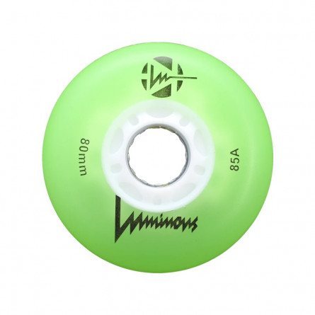 LUMINOUS LED WHEELS Green 80MM (4 UNITS)