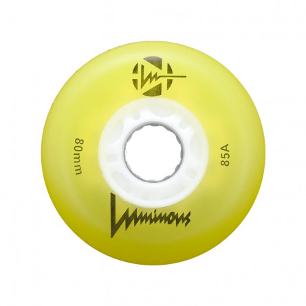 LUMINOUS LED WHEELS Yellow 72MM/76MM/80MM (4 UNITS)