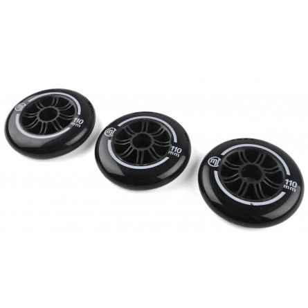 MICRO MT wheels 110 MM BLACK (3 Units)