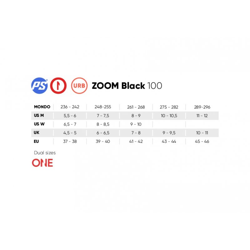 POWERSLIDE ONE ZOOM BLACK 100 - 2 