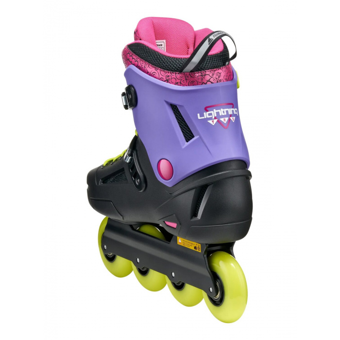 Rollerblade Lightning TRS 80 - Black/Purple/Pink
