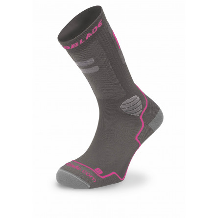 Rollerblade High Performance Socks W Grey/Pink