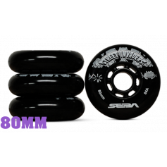 STREET INVADER WHEEL BLACK 80mm (4 UNITS) 84A