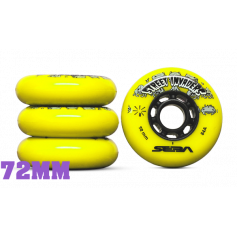 STREET INVADER WHEEL YELLOW 72mm (4 UNITS) 84A