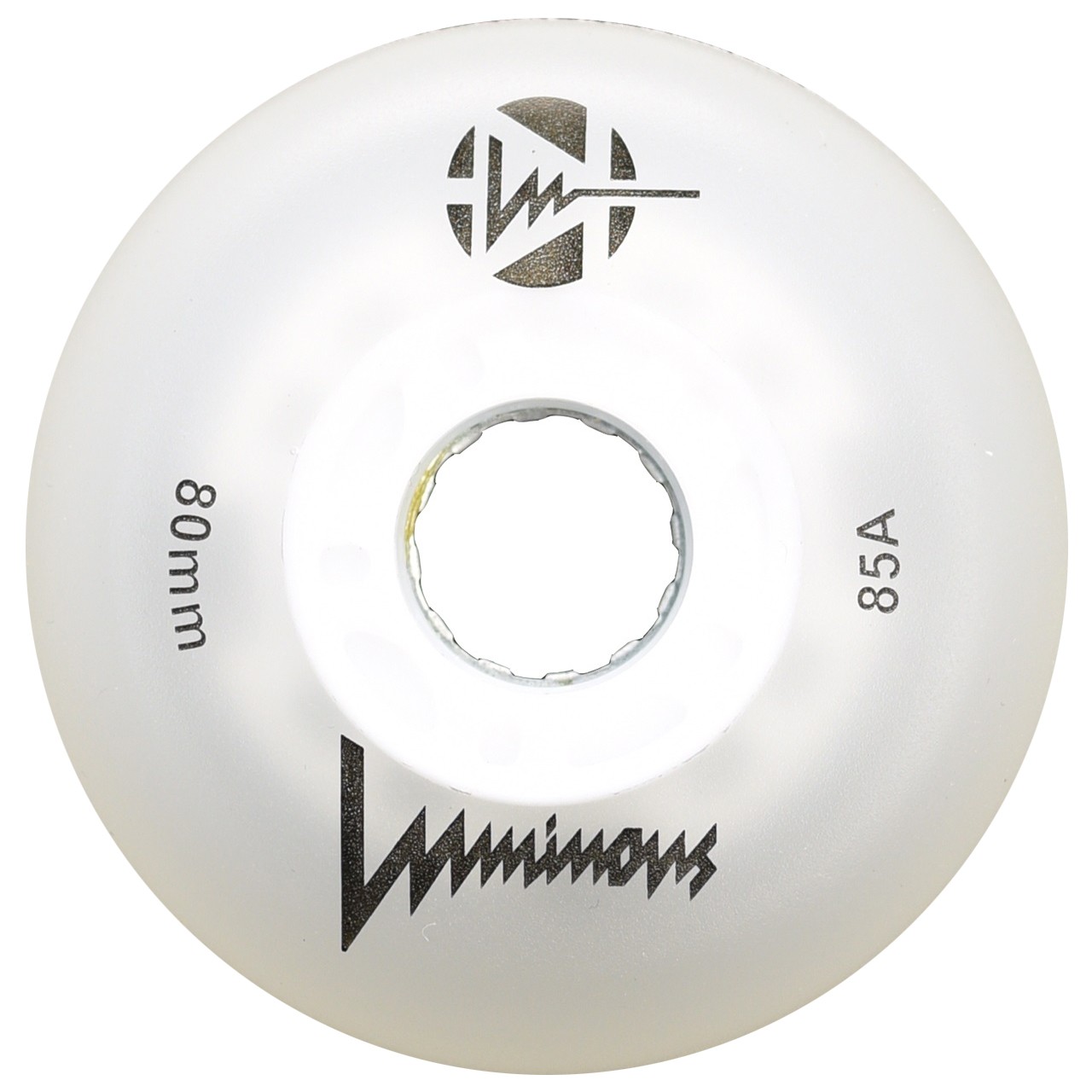 LUMINOUS - LED INLINE WHEELS WHITE 85A - 80MM (4 UNITS)