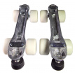Atom Silver Plate 62mm Wheels Outdoor 78A 8mm Trucks Size 5.5