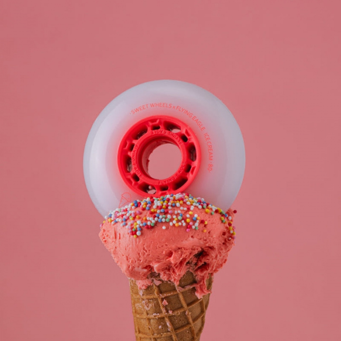 Flying Eagle Ice Cream Wheels Red (4-Pack)