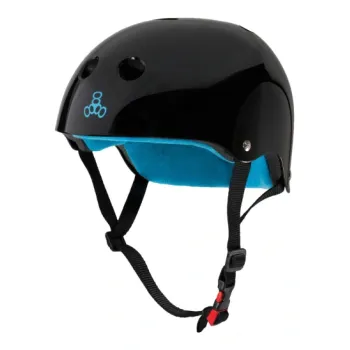 Triple 8 Helmet Certified Sweatsaver Glossy — Black