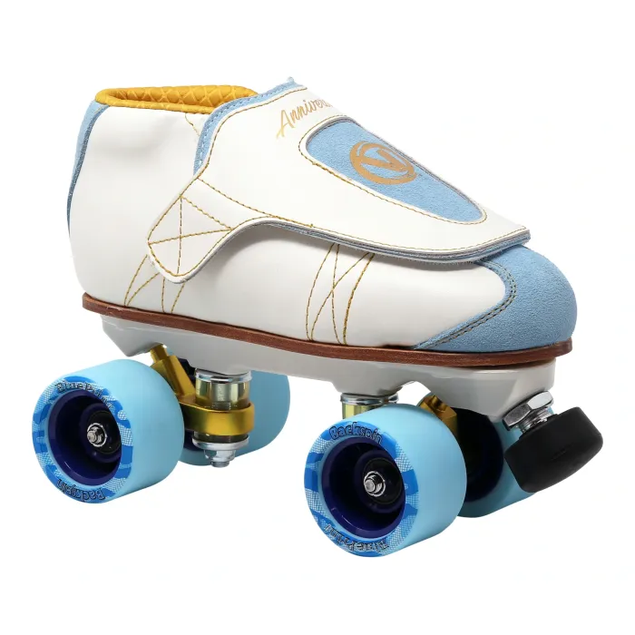 VNLA Anniversary Pro Blueprint w/ toe stops — White and Light Blue