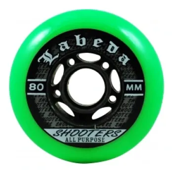 Labeda Shooter Hockey Wheels Green 83A (x8)