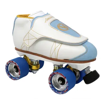 VNLA Anniversary Deluxe w/ Toe Stops — White and Light Blue