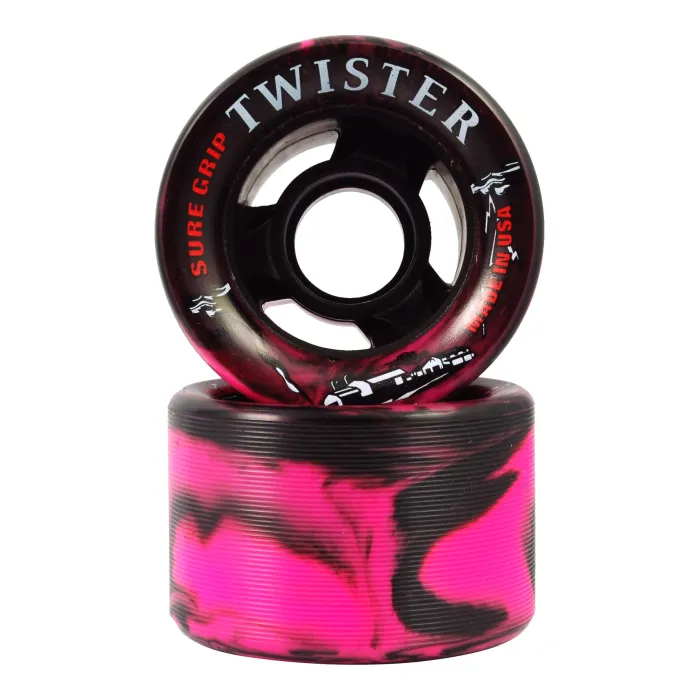 Sure-Grip Twister Wheels — Green, Yellow, lectric Blue, lue / 44mm wide
