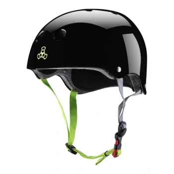 Triple 8 Dual Certified Helmet GLOSSY — Black