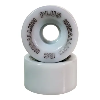 RC Sports Medallion Plus Wheels White 96A 57MM (x8)