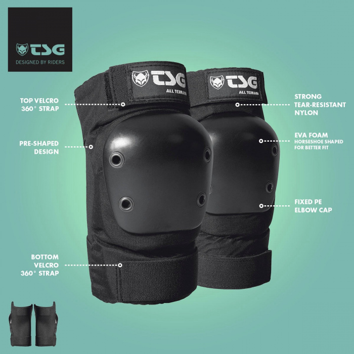 TSG All Terrain Elbow Pads - Black - 1 