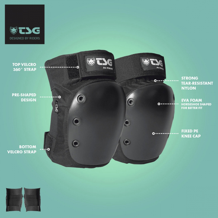 TSG All Terrain Knee Pads - Black - 1 