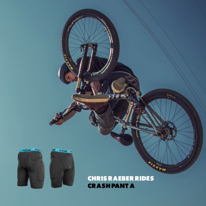 TSG Crash Pant A Protective Shorts - Black - 2 