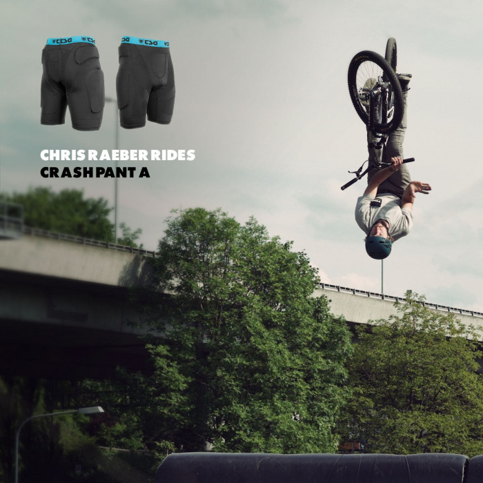 TSG Crash Pant A Protective Shorts - Black - 3 