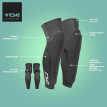 TSG Dermis Pro A Knee and Shin Sleeves - Black - 5 