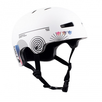 TSG Evolution Helmet - Graphic Design - White Board-Cast