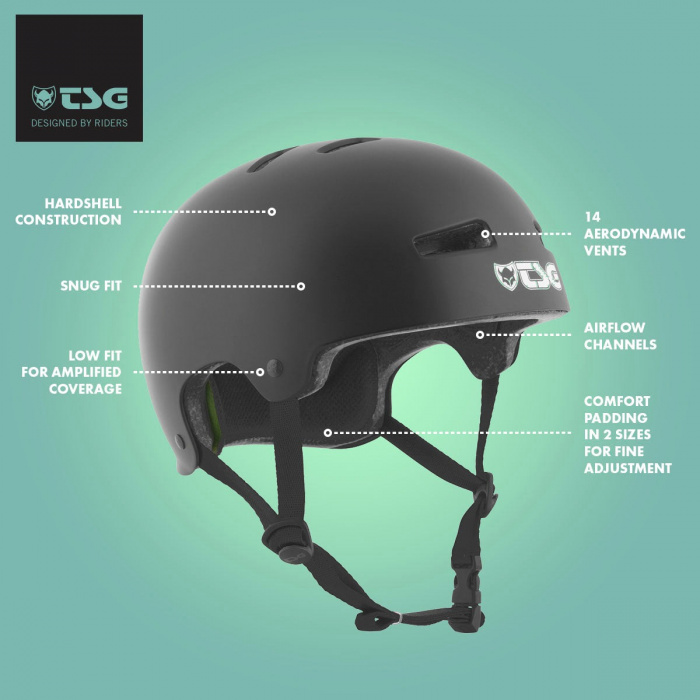 TSG Evolution Helmet - Satin Purple Magic
