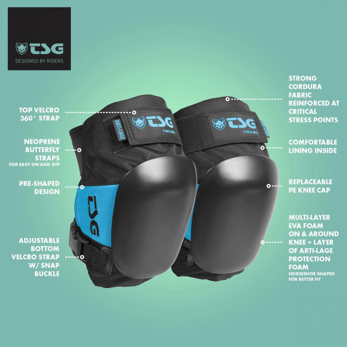TSG Force III A Knee Pads - Black - 2 