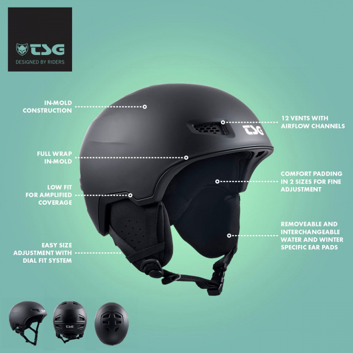 TSG All Terrain Helmet - Satin Black - 2 