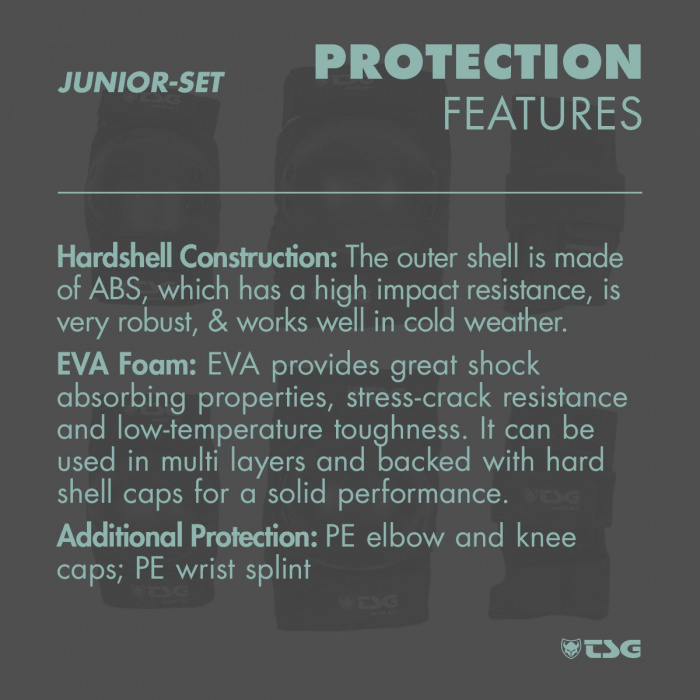 TSG Junior Protection Set - Black - 2 