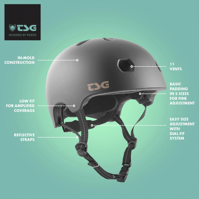 TSG Meta Helmet - Satin White