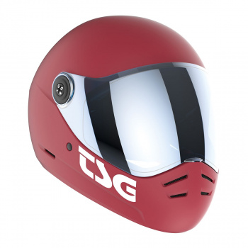 TSG Pass 2.0 Full Face Helmet - Satin Gentle Red