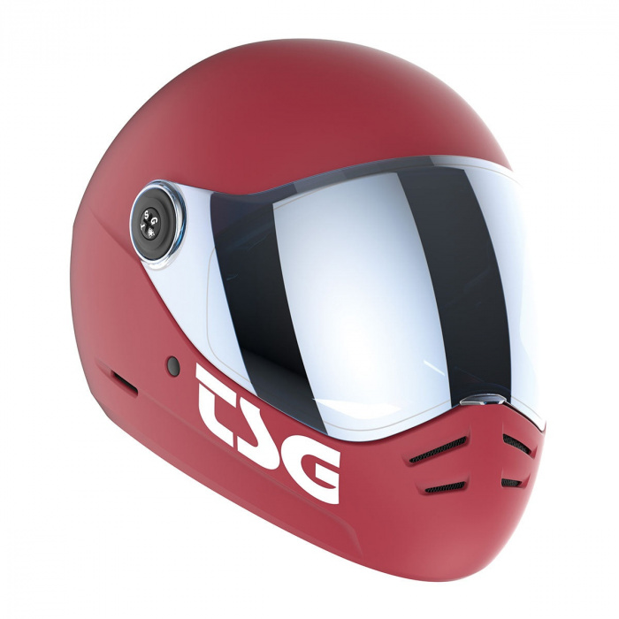 TSG Pass 2.0 Full Face Helmet - Satin Gentle Red