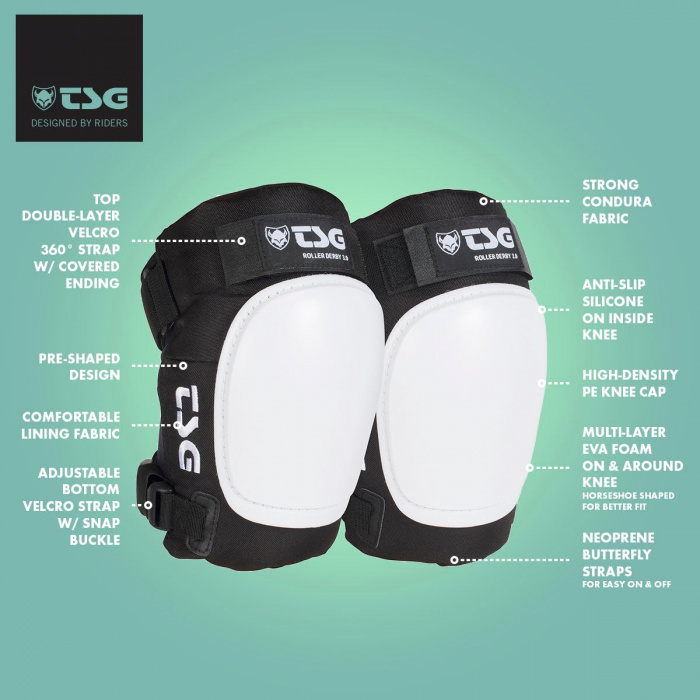 TSG Roller Derby 3.0 Knee Pads - Vintage - 2 
