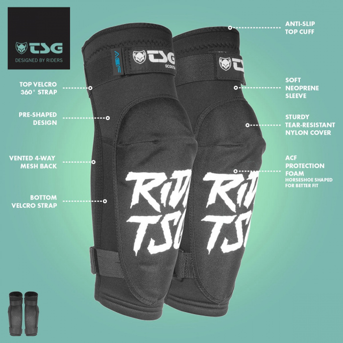 TSG Scout A Elbow Guards - Black - 2 