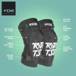 TSG Scout A Knee Guards - Ripped Black - 4 